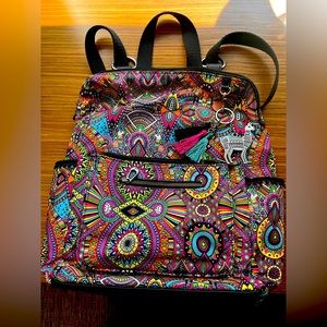 Sakroots Loyola Covertible Backpack Rainbow Wonderlust
